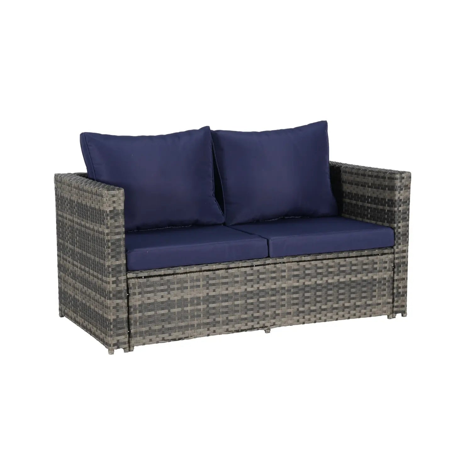 CATALINA 6-PIECE OUTDOOR LOUNGE SET - GRAY / NAVY