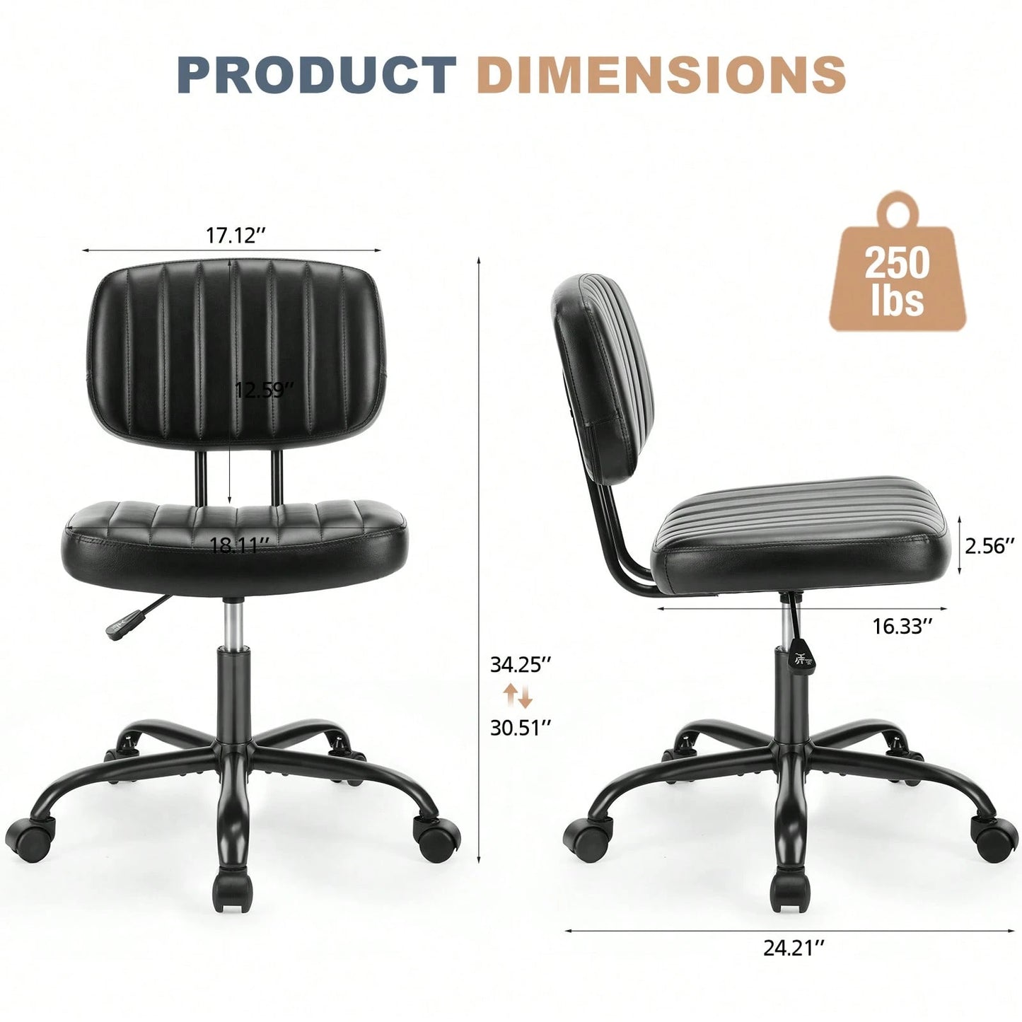 MAYA OFFICE CHAIR - BLACK