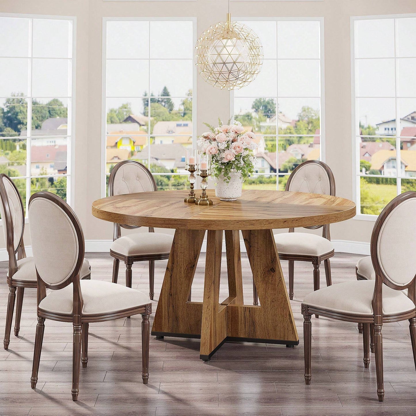 ISLA DINING TABLE - RETRO BROWN