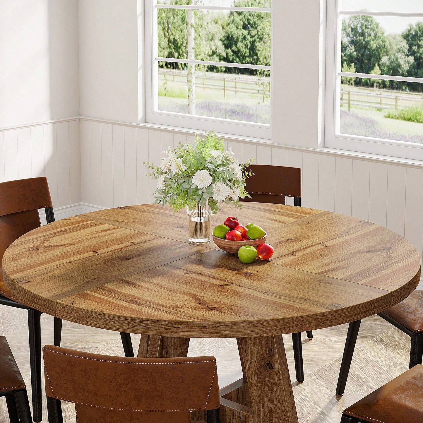ISLA DINING TABLE - RETRO BROWN