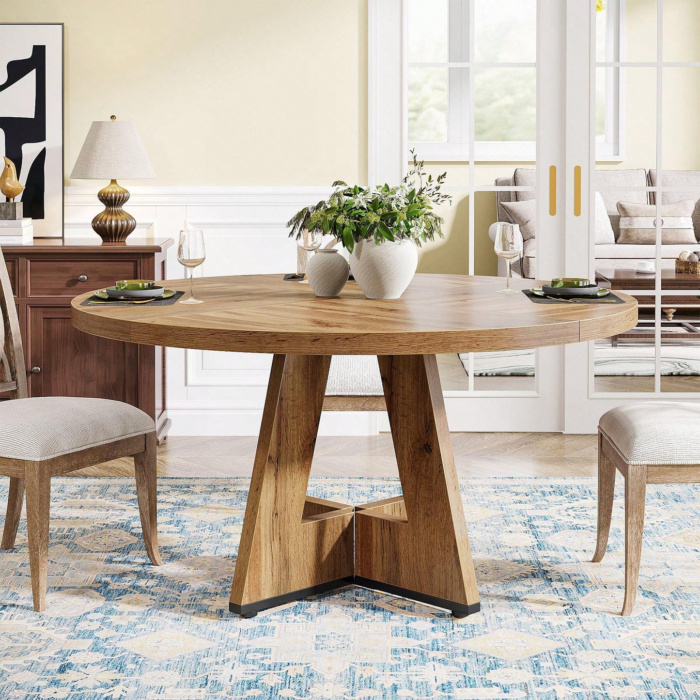 ISLA DINING TABLE - RETRO BROWN