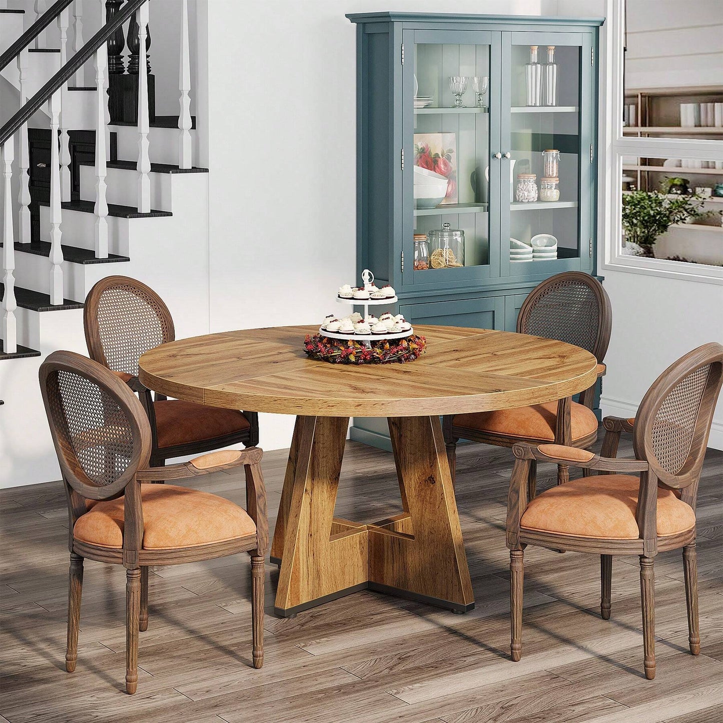 ISLA DINING TABLE - RETRO BROWN