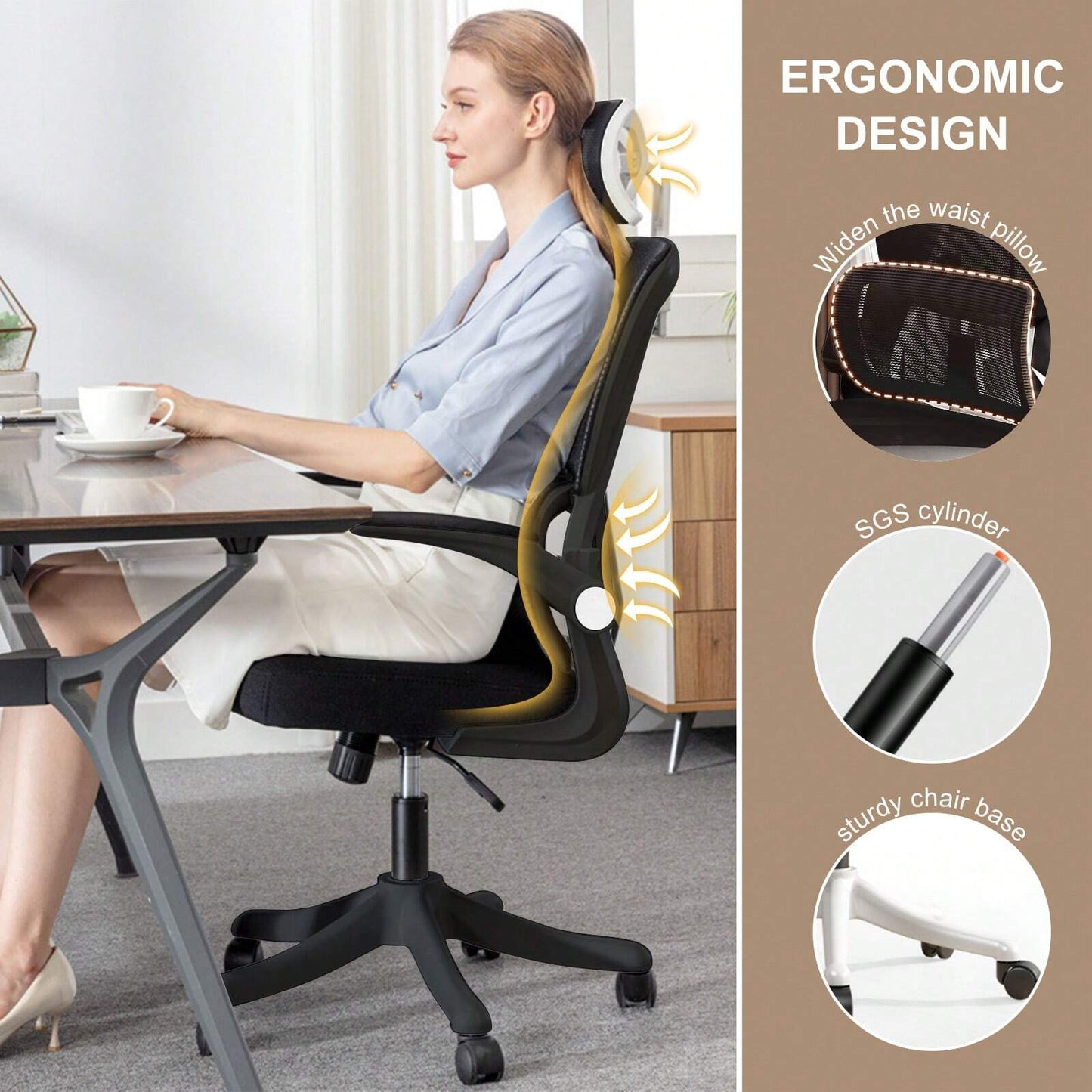 MAYA OFFICE CHAIR - BLACK