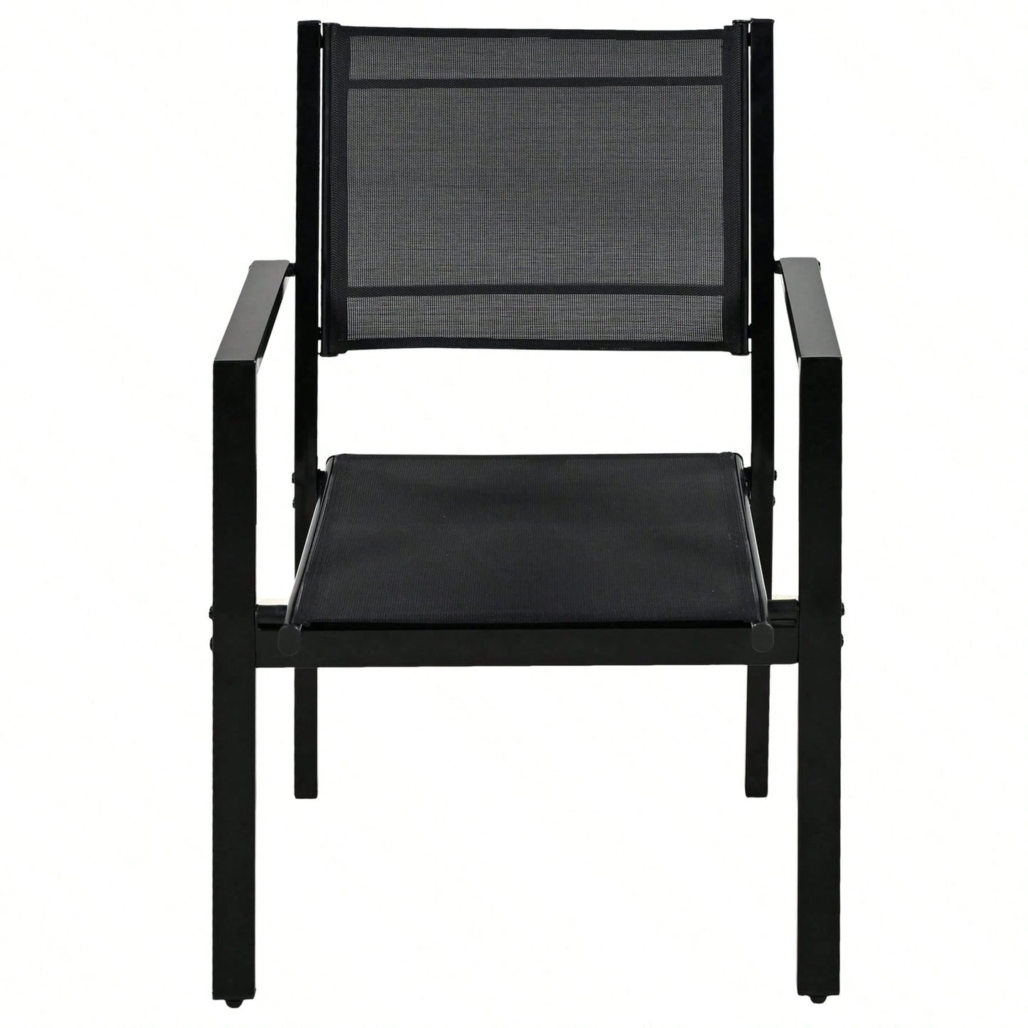 ALMAIRE 7-PIECE OUTDOOR DINING SET - BLACK