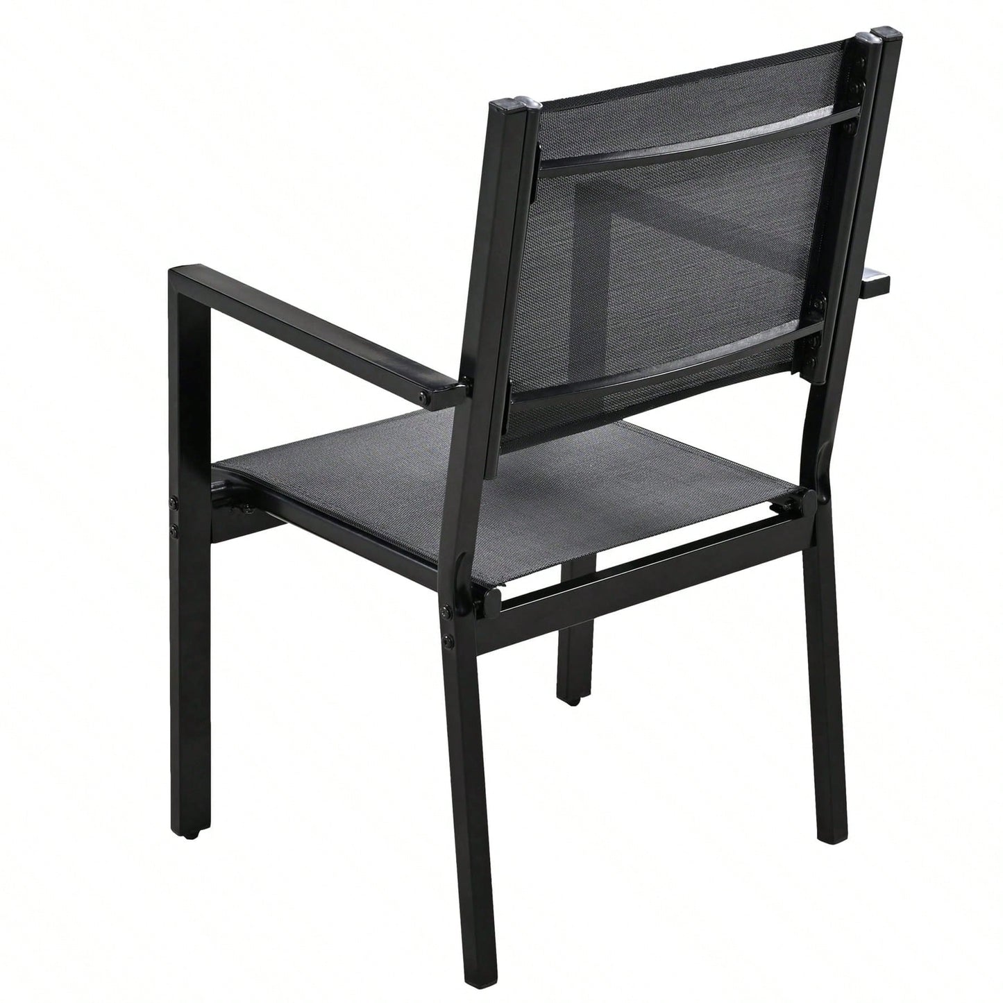 ALMAIRE 7-PIECE OUTDOOR DINING SET - BLACK