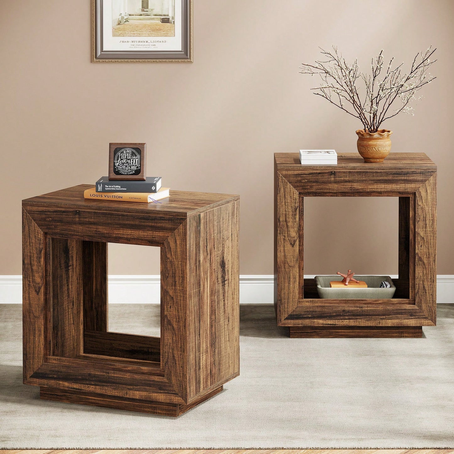 DURHAM END TABLE - WALNUT