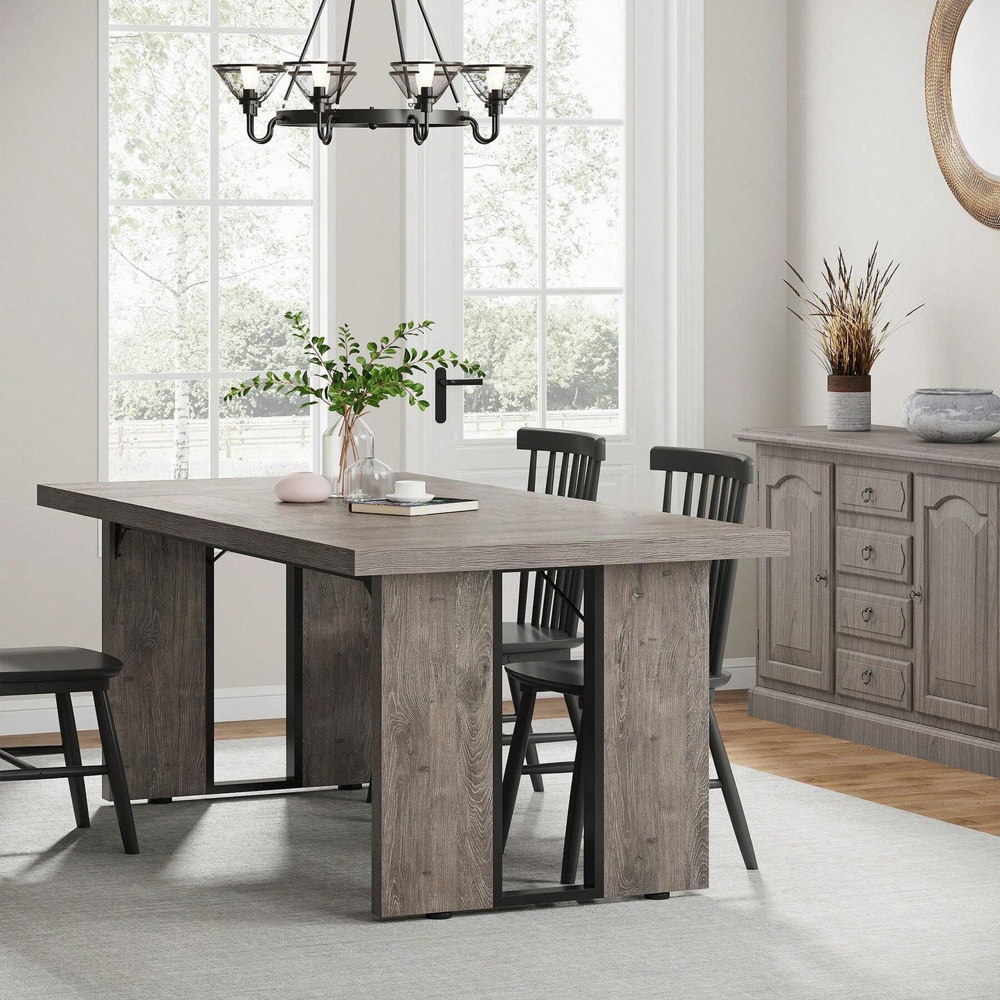 HERITAGE DINING TABLE - GRAY