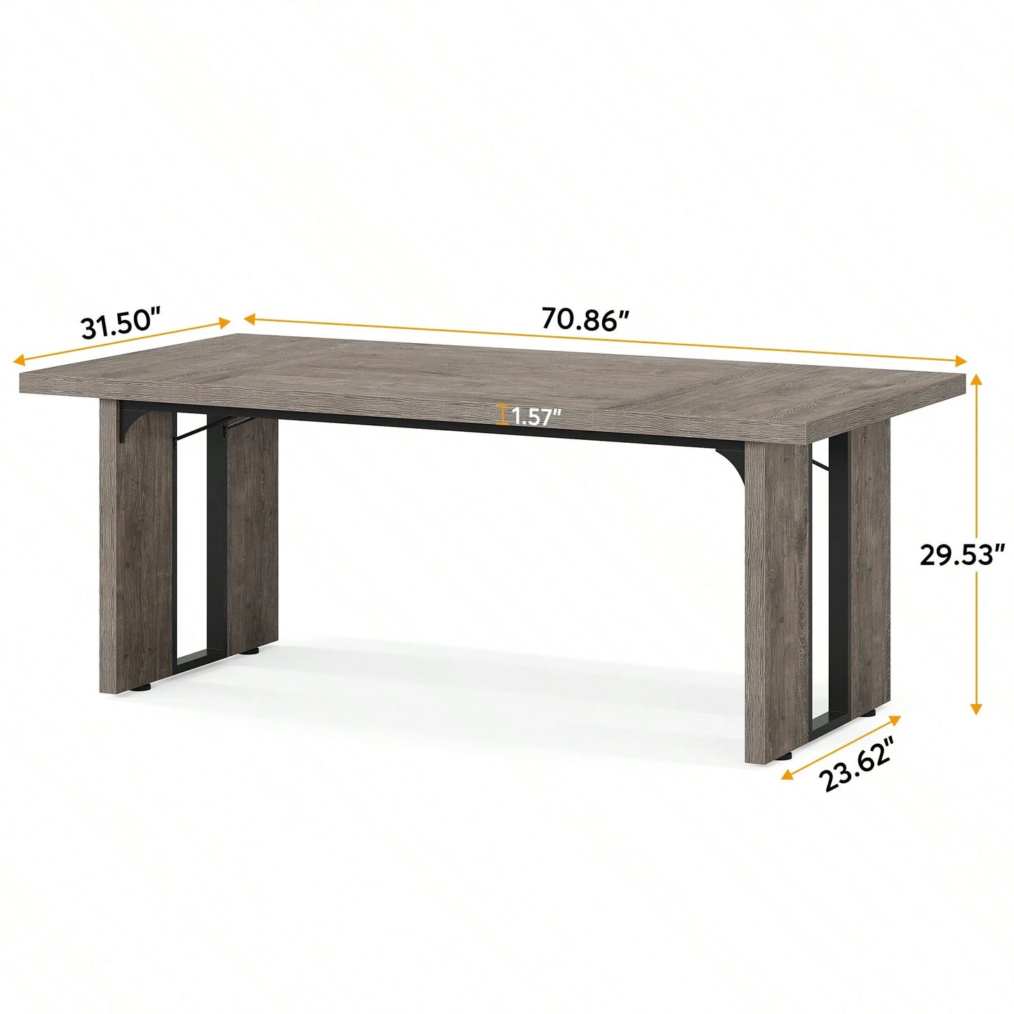 HERITAGE DINING TABLE - GRAY