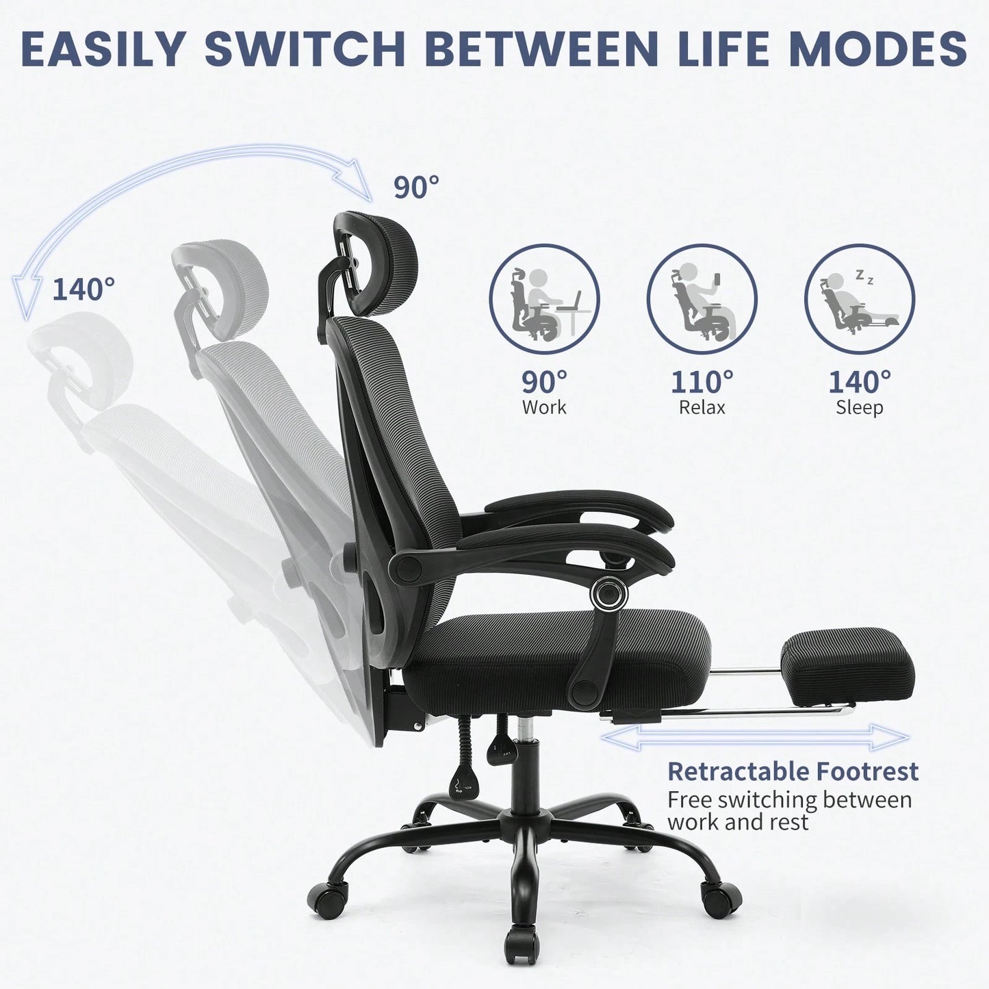 SAVINE OFFICE CHAIR - BLACK