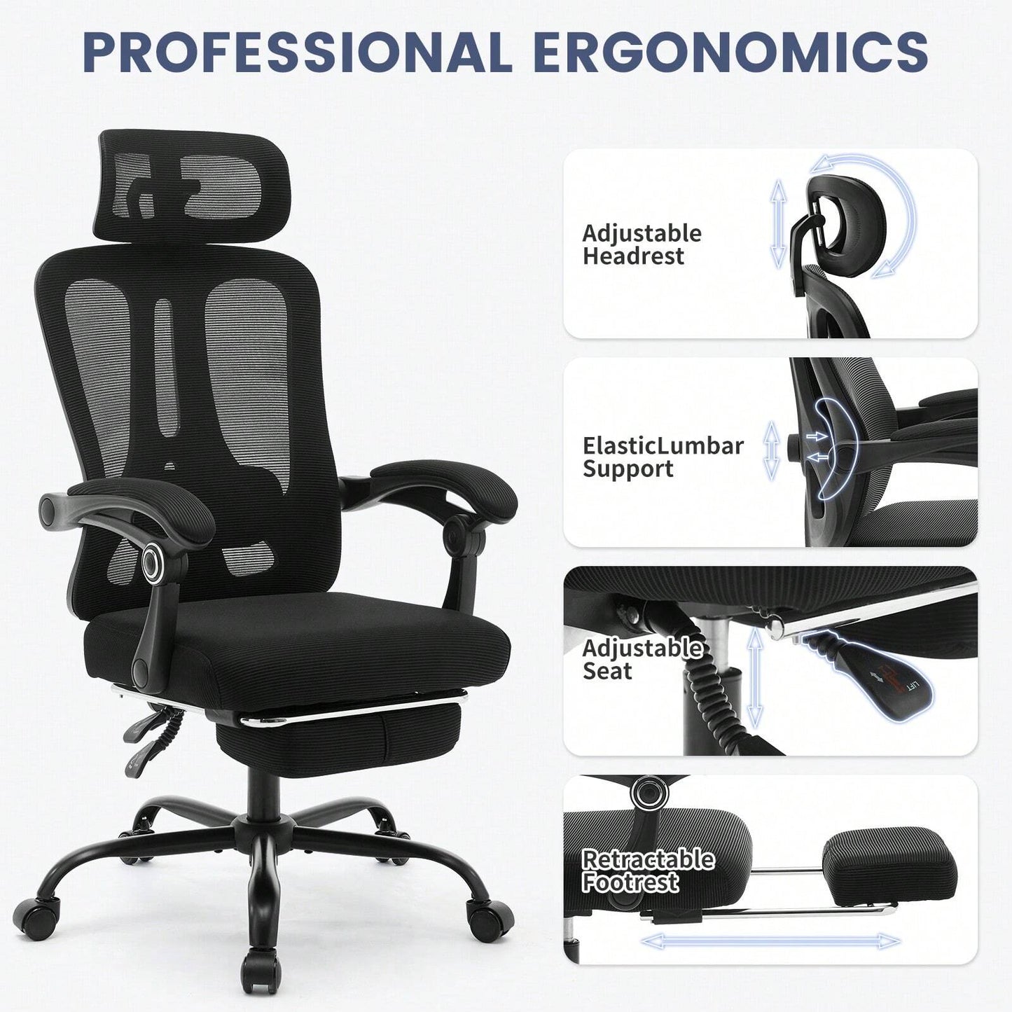 SAVINE OFFICE CHAIR - BLACK