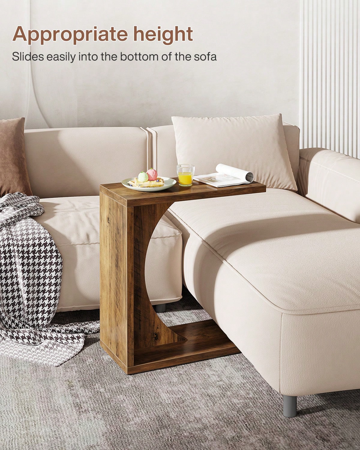 NESTLE SIDE TABLE - BROWN