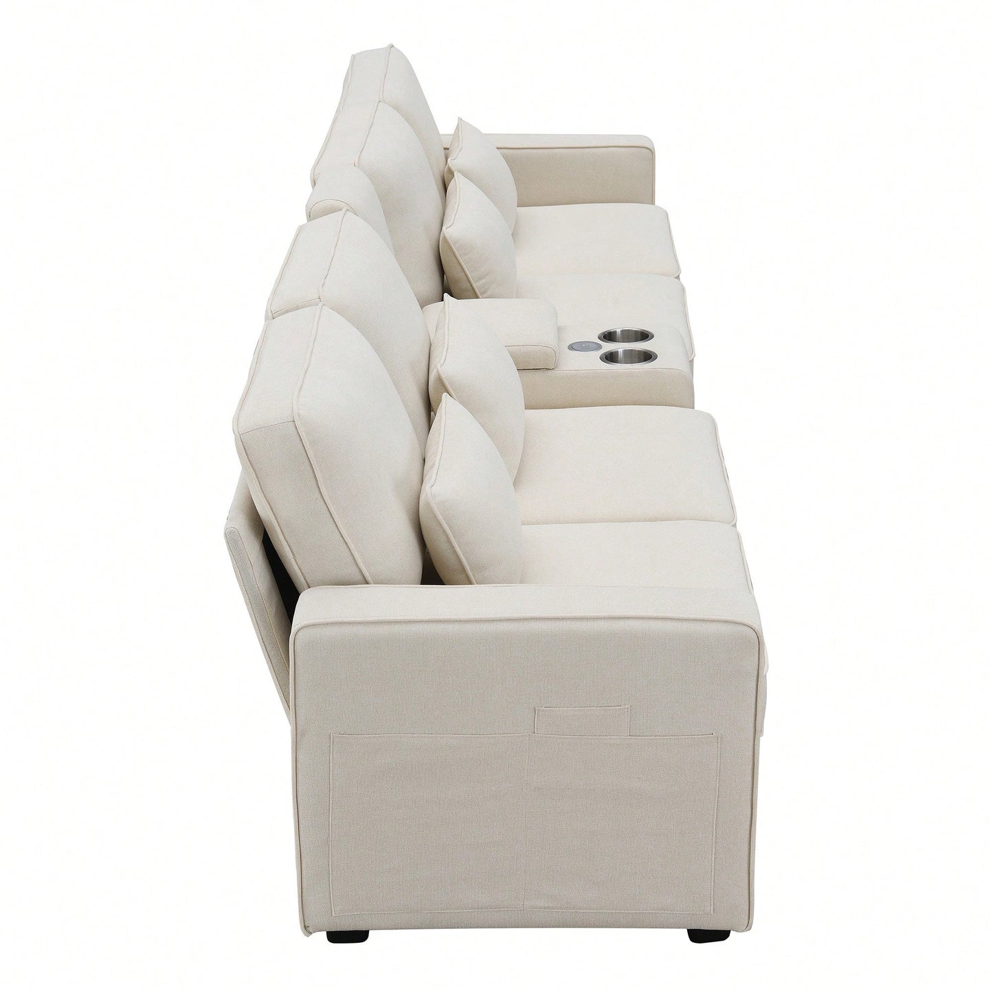 LILA 114" SOFA- BEIGE