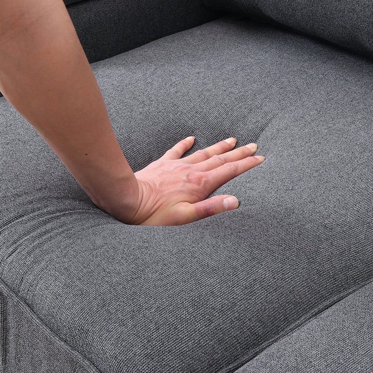 LILA 114" SOFA- DARK GRAY