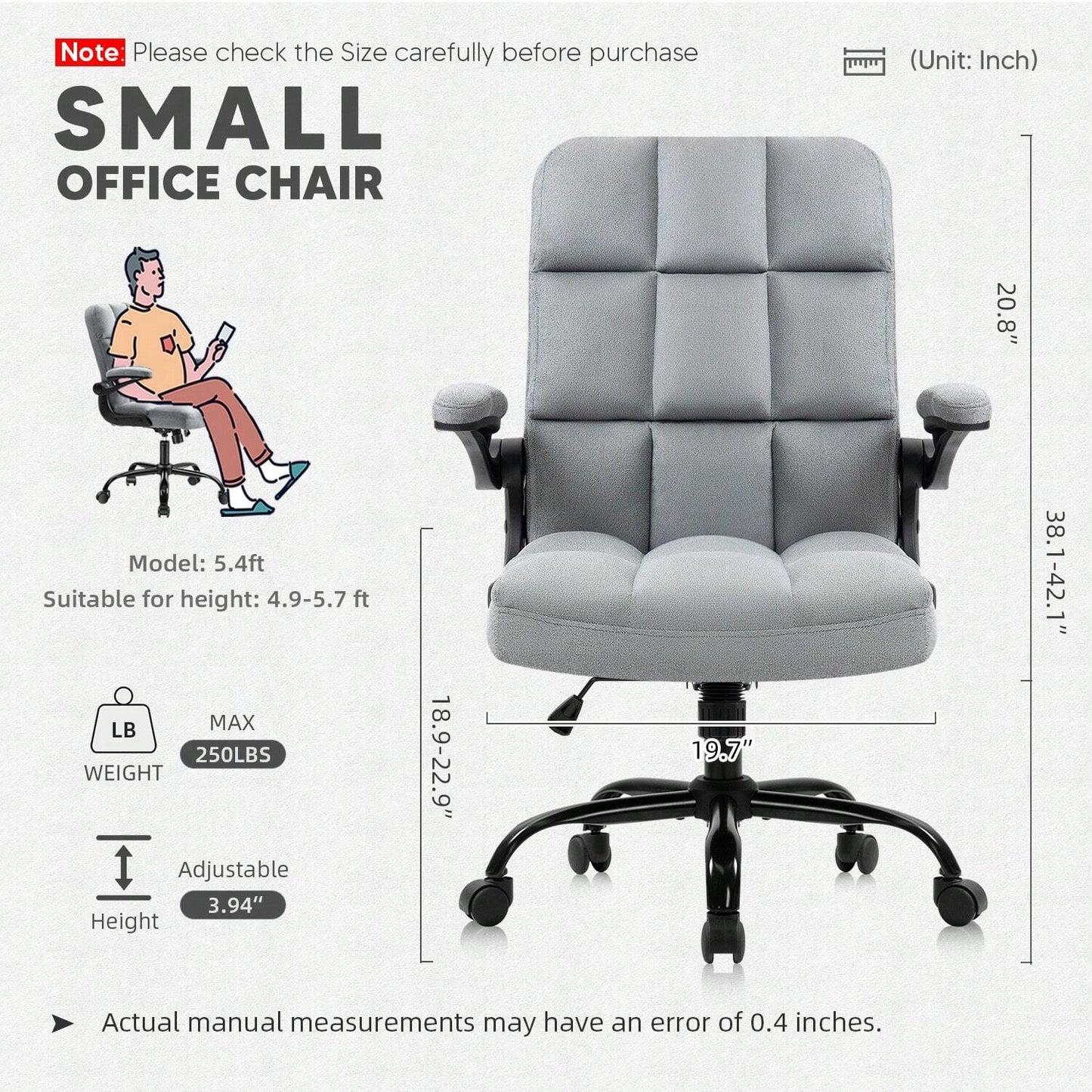 TAHLIA OFFICE CHAIR - GRAY