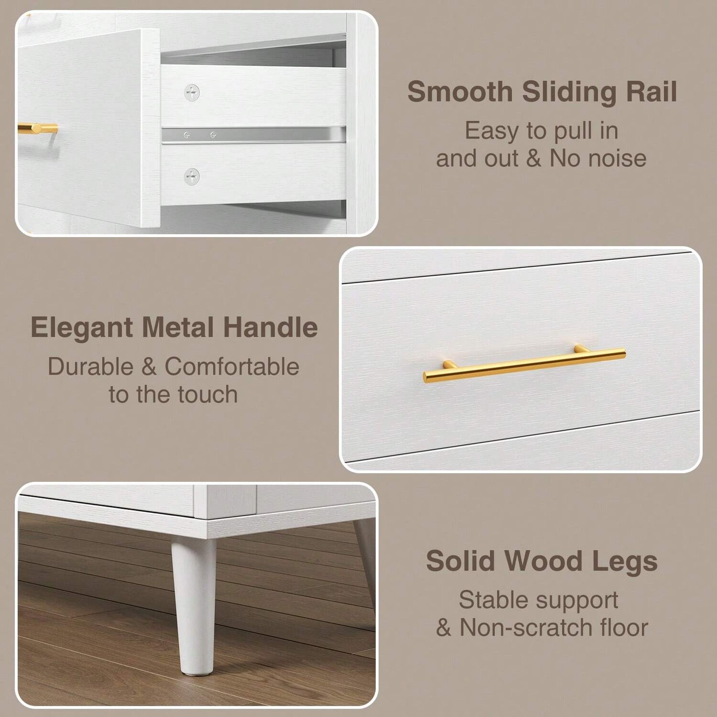 MUSE DRESSER - WHITE