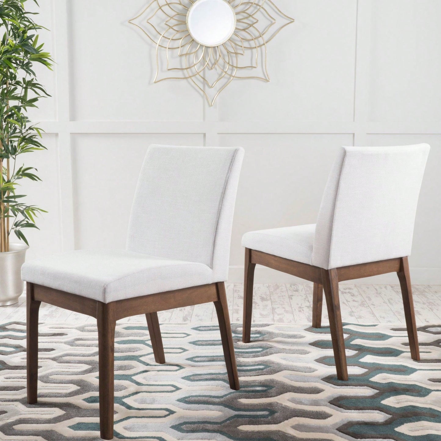 MILA DINING CHAIR - BEIGE (SET OF 2)