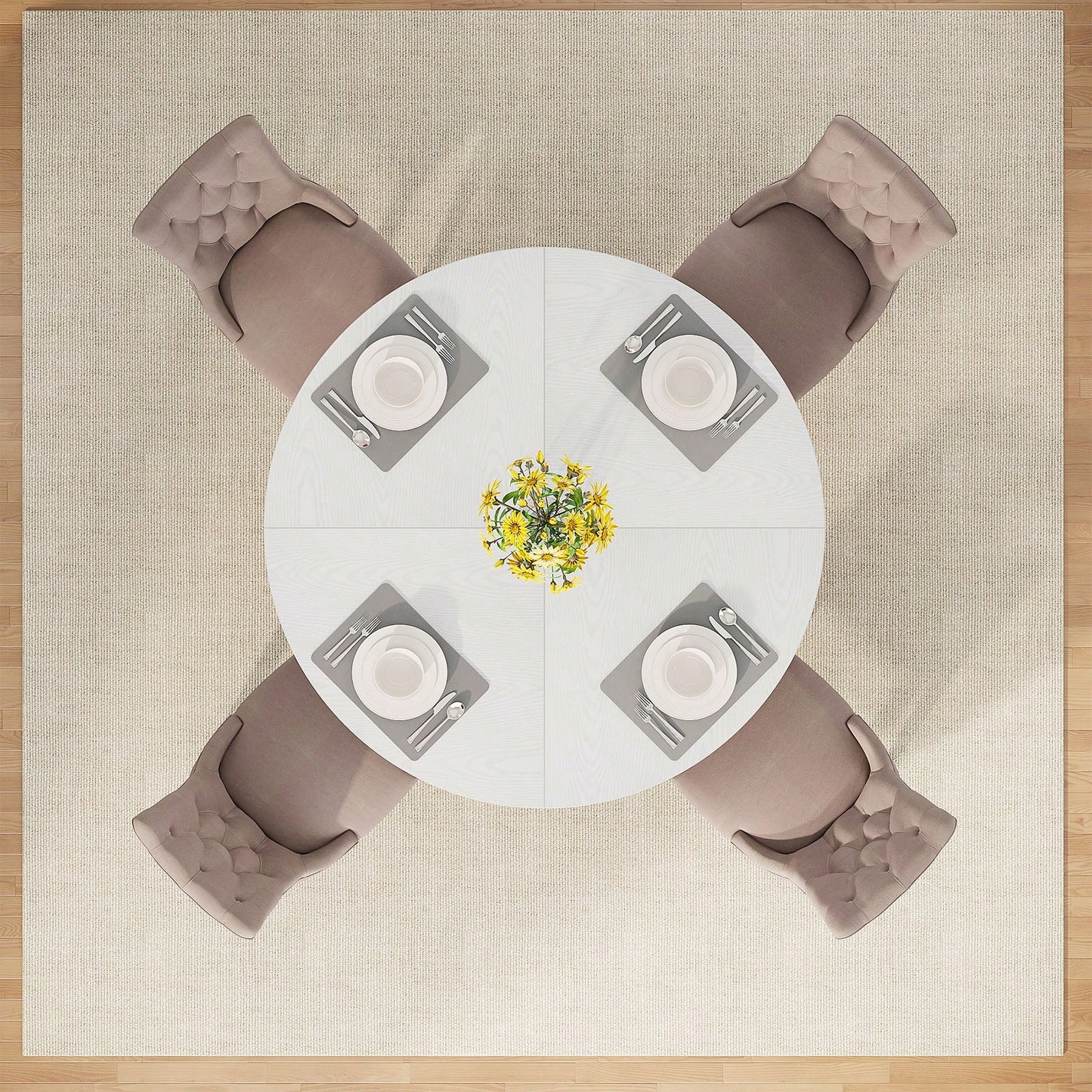 ISLA DINING TABLE - WHITE