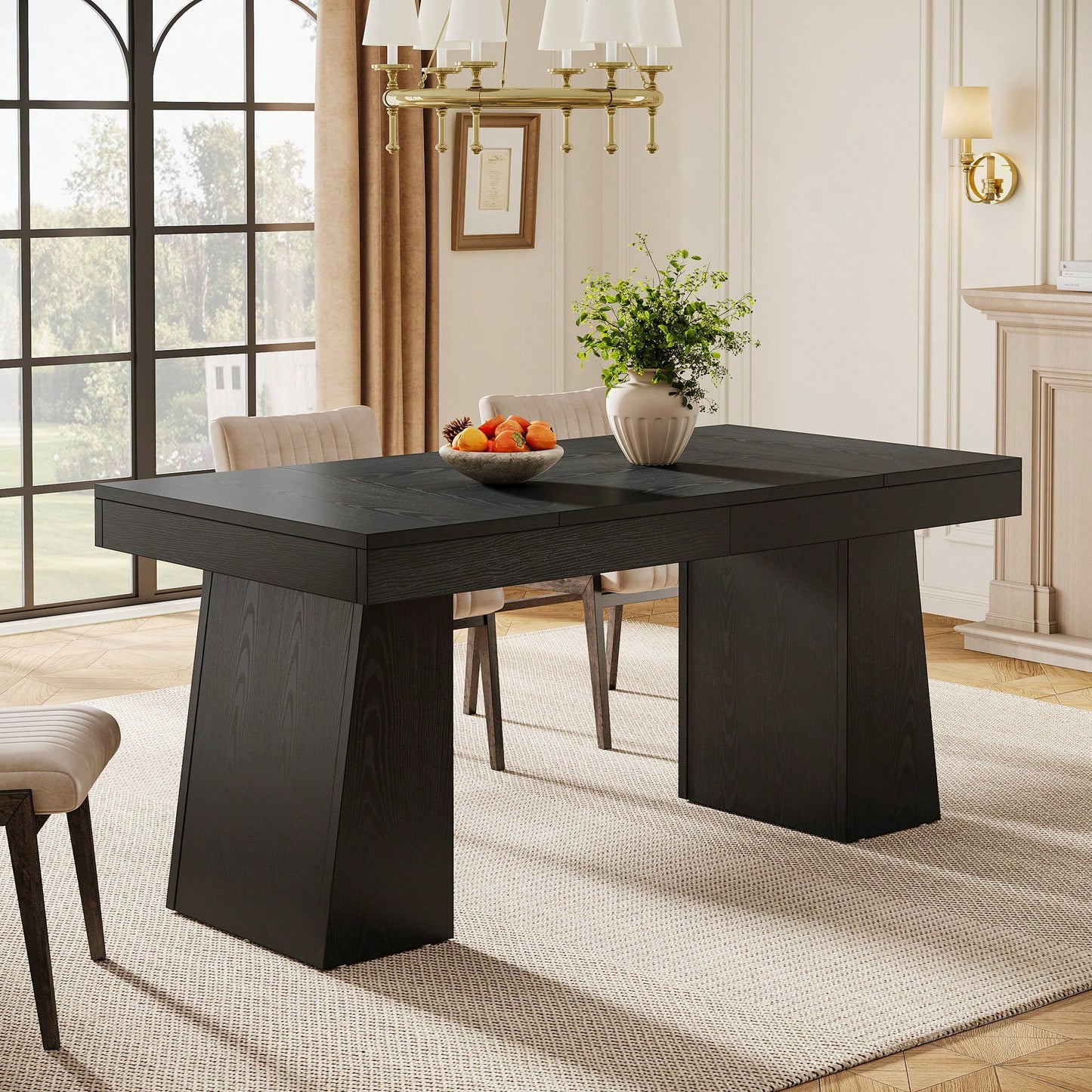 ANSEL DINING TABLE - BLACK
