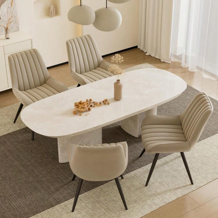BRINLEY DINING CHAIR - BEIGE (SET OF 4)