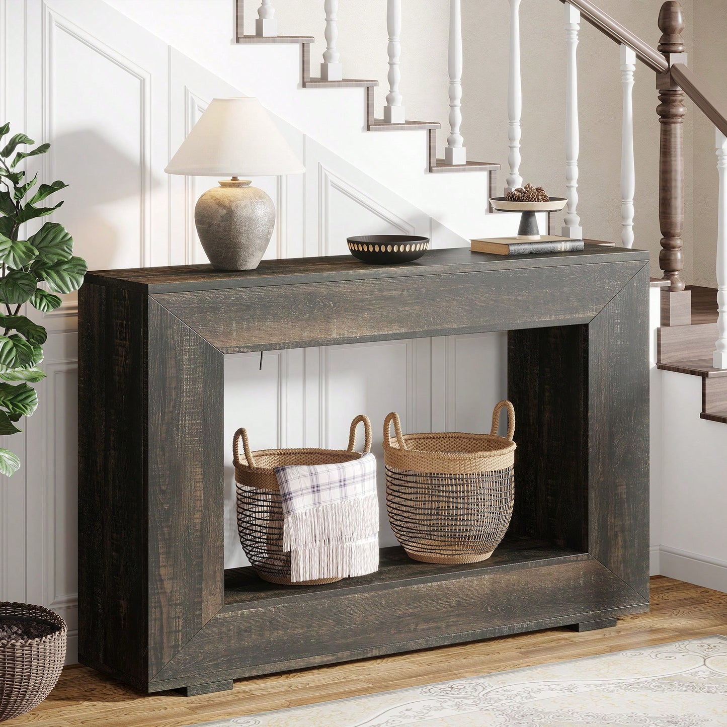 LISBON 47" CONSOLE TABLE - BLACK