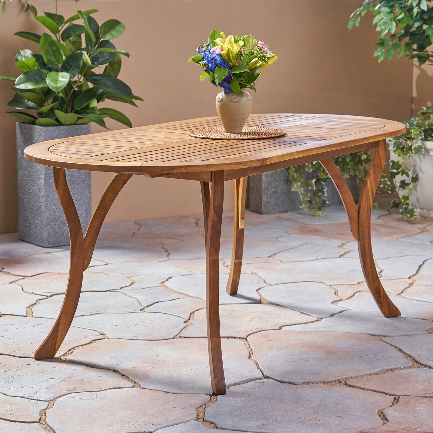 VIERA 70" OUTDOOR DINING TABLE- TEAK