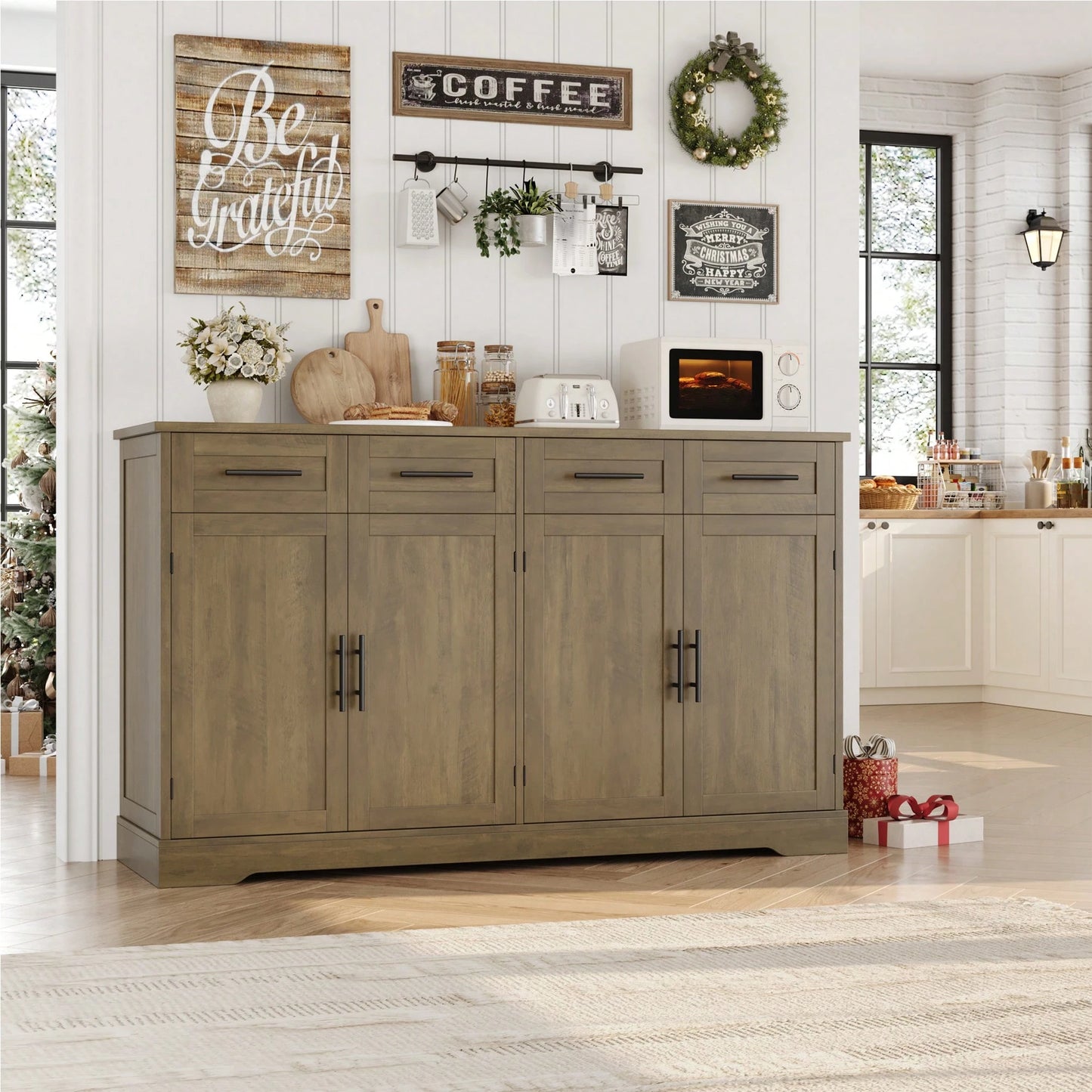 ESTELLE SIDEBOARD - BROWN