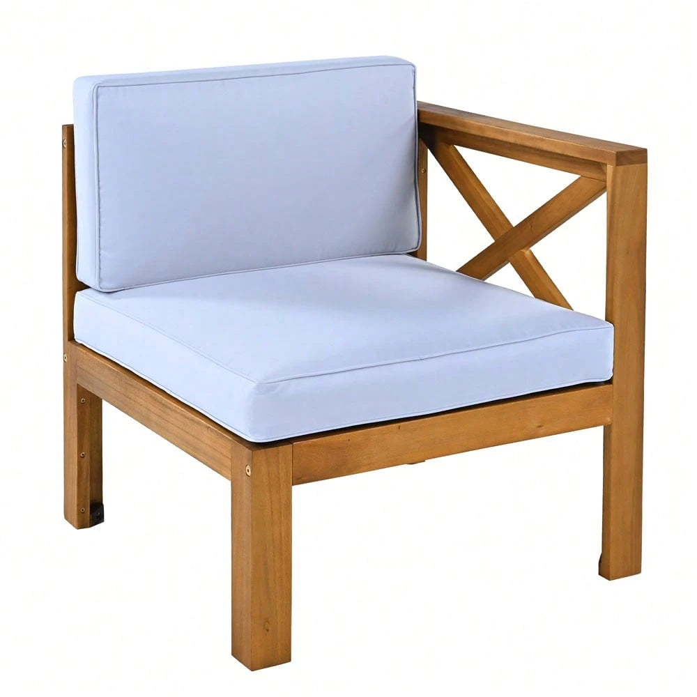 MONACO 5-PIECE OUTDOOR LOUNGE SET - LIGHT BLUE
