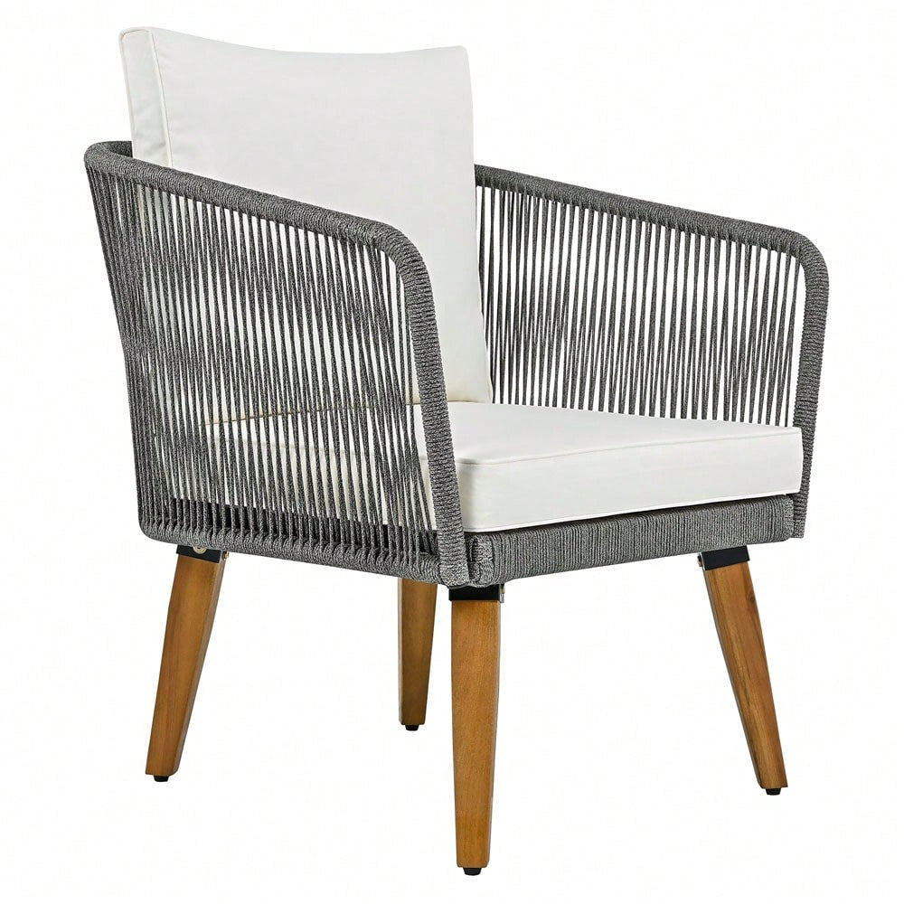 SORAYA 4 PIECE OUTDOOR LOUNGE SET - GRAY/ NATURAL