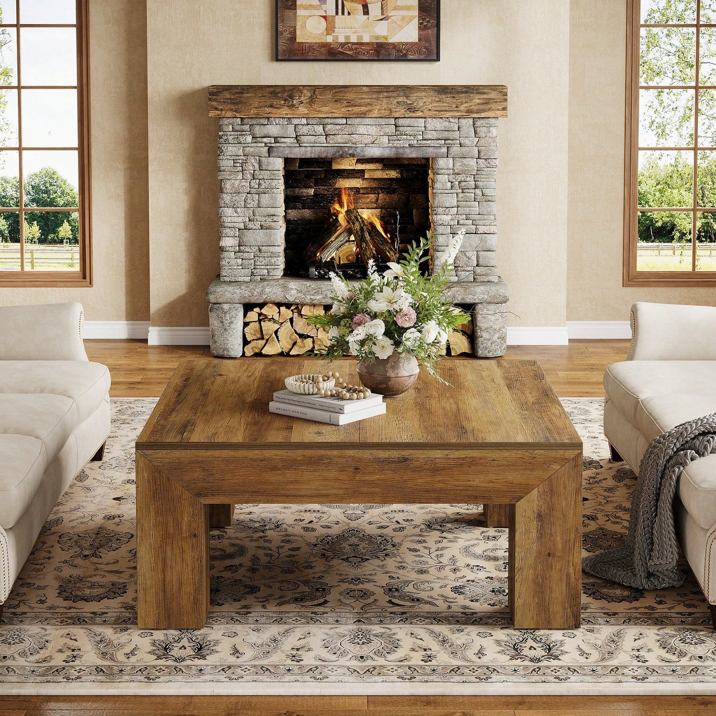GRANT COFFEE TABLE - BROWN