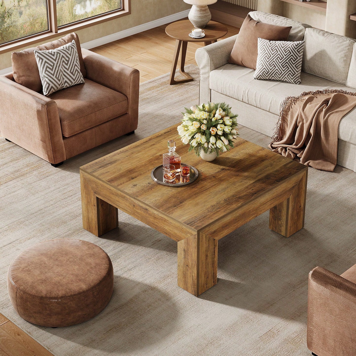 GRANT COFFEE TABLE - BROWN
