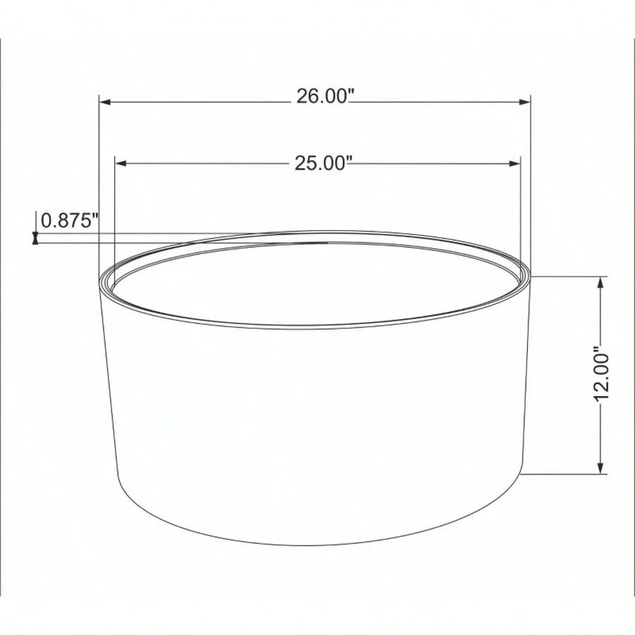 MANILA 26" COFFEE TABLE