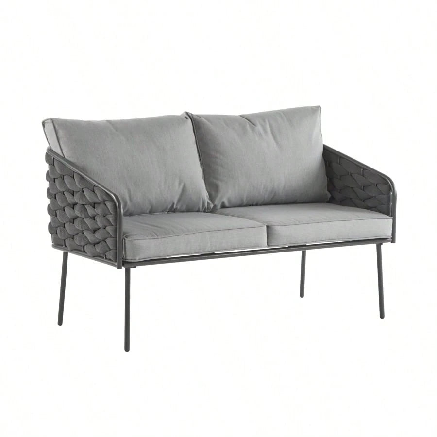 NERIDA 4-PIECE OUTDOOR LOUNGE SET - GRAY
