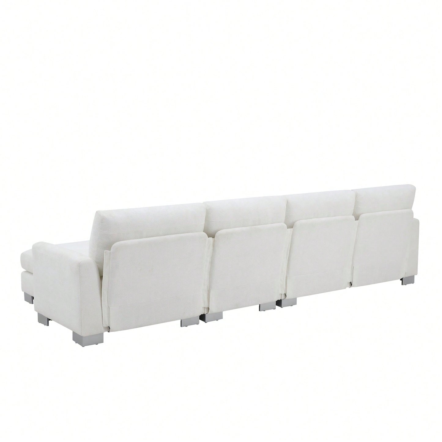 LAYLA 119" SECTIONAL - WHITE