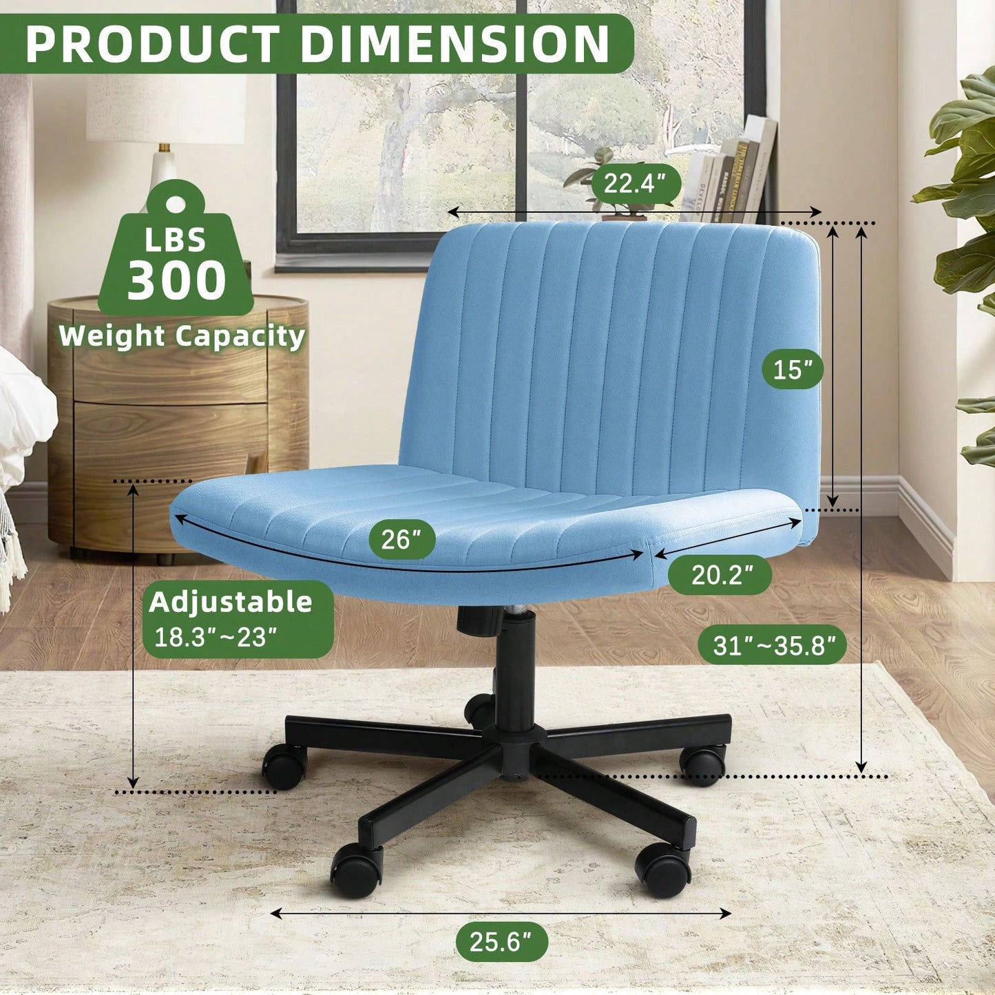 POISE OFFICE CHAIR - BLUE