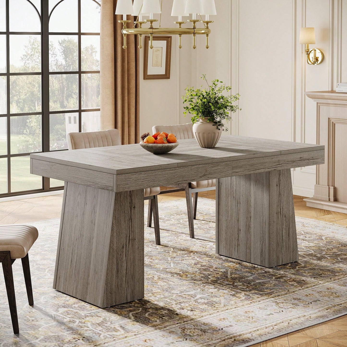 ANSEL DINING TABLE - GRAY