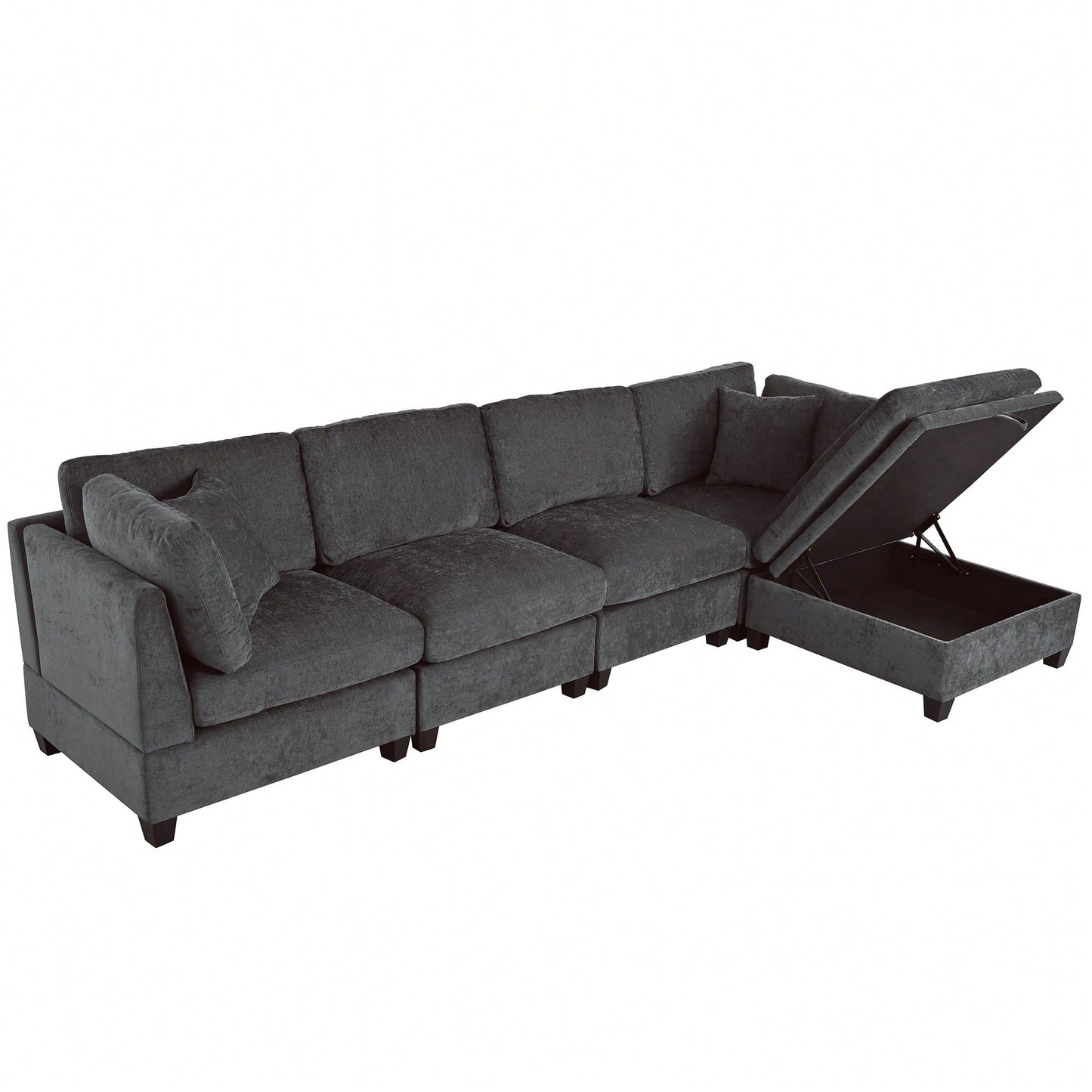 LIOR 119" SECTIONAL - GRAY