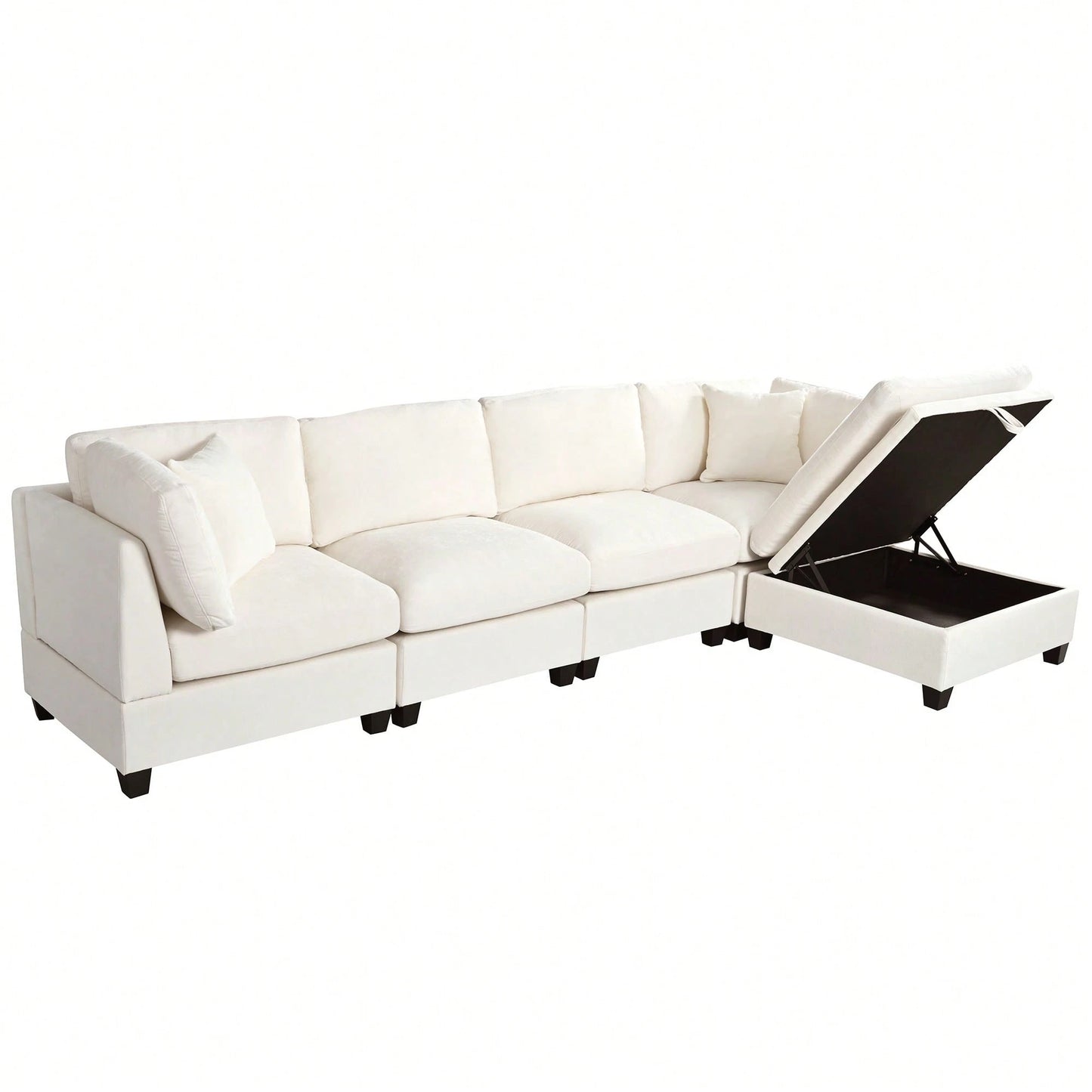 LIOR 119" SECTIONAL - BEIGE