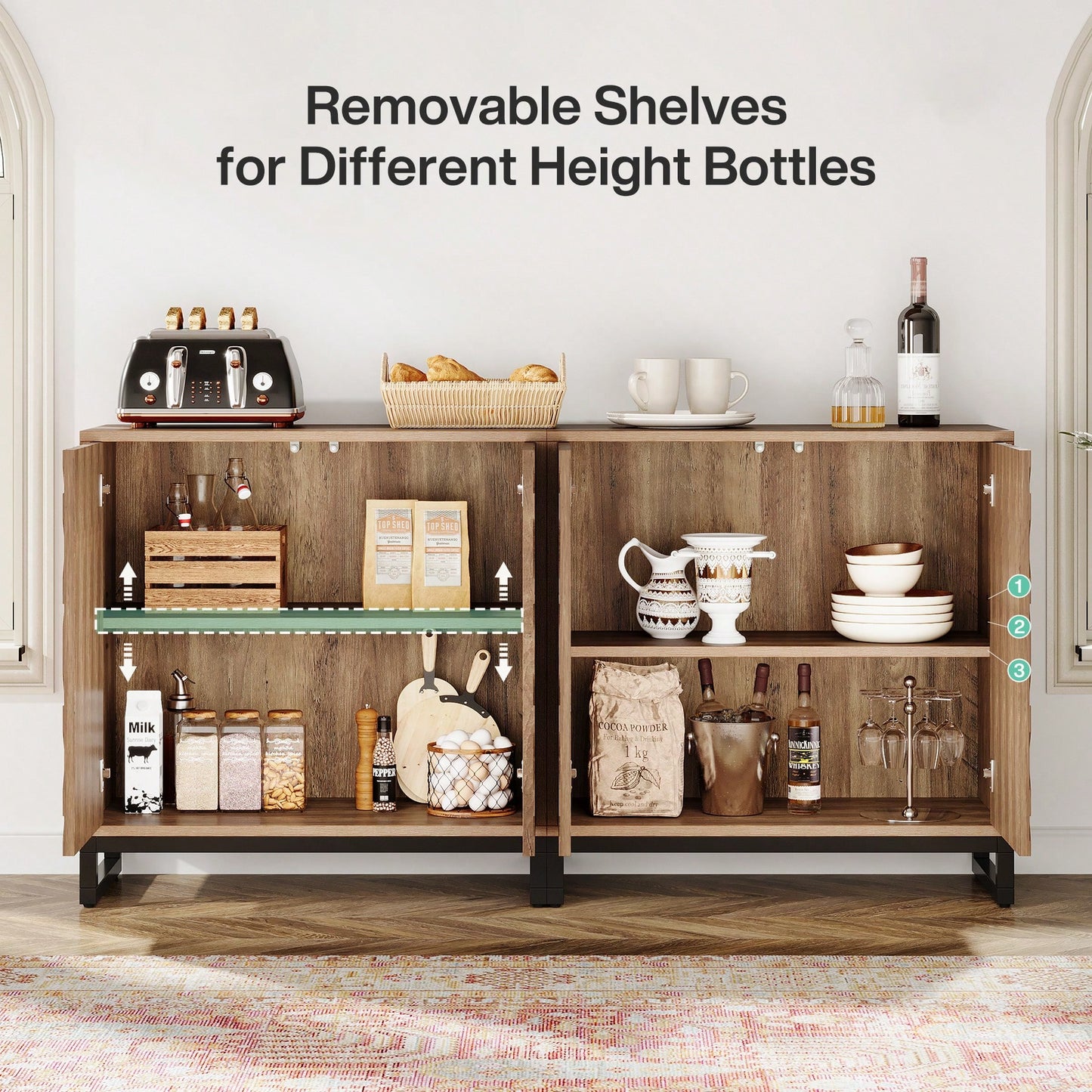 SORAYA SIDEBOARD - DARK BROWN