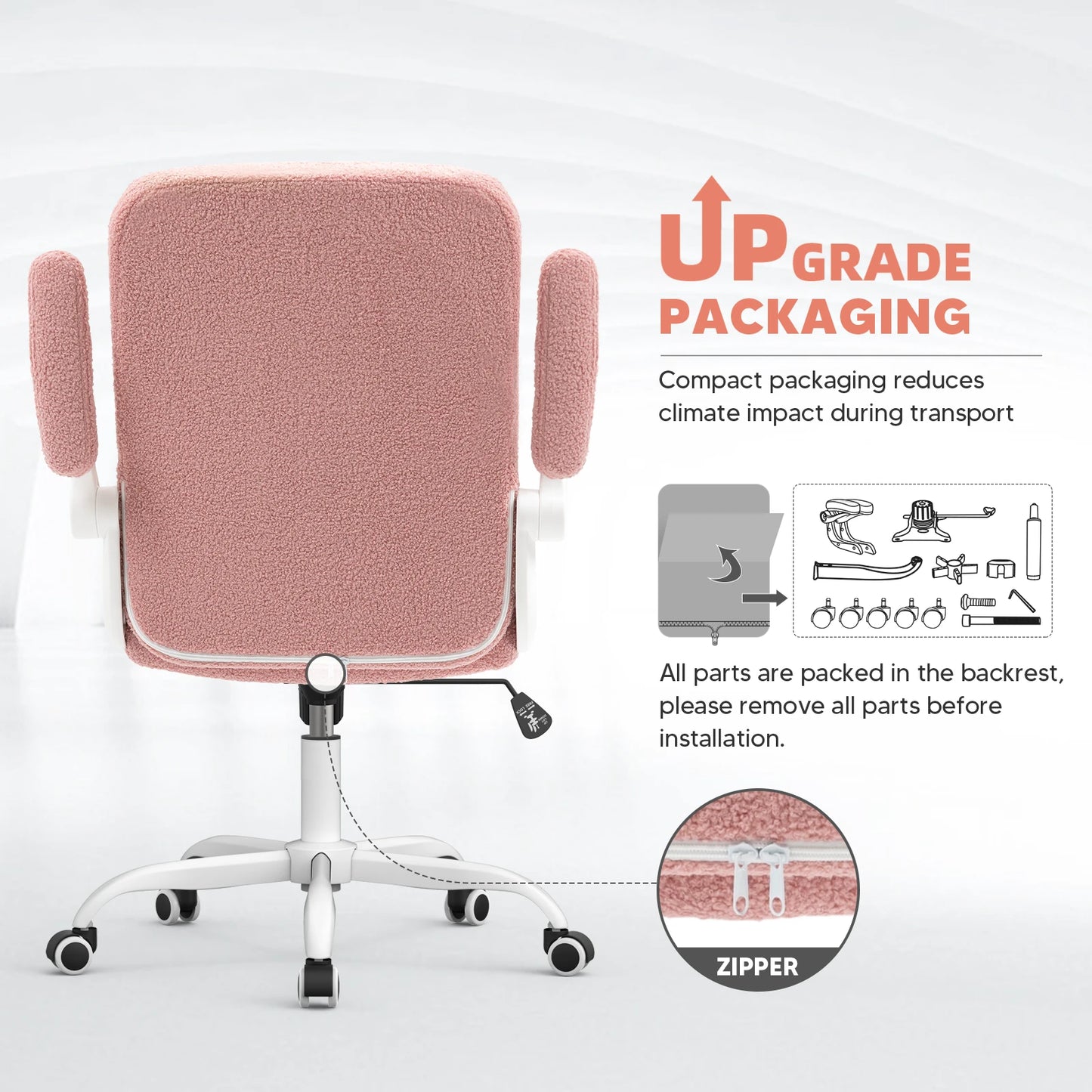 TAHLIA OFFICE CHAIR - PINK