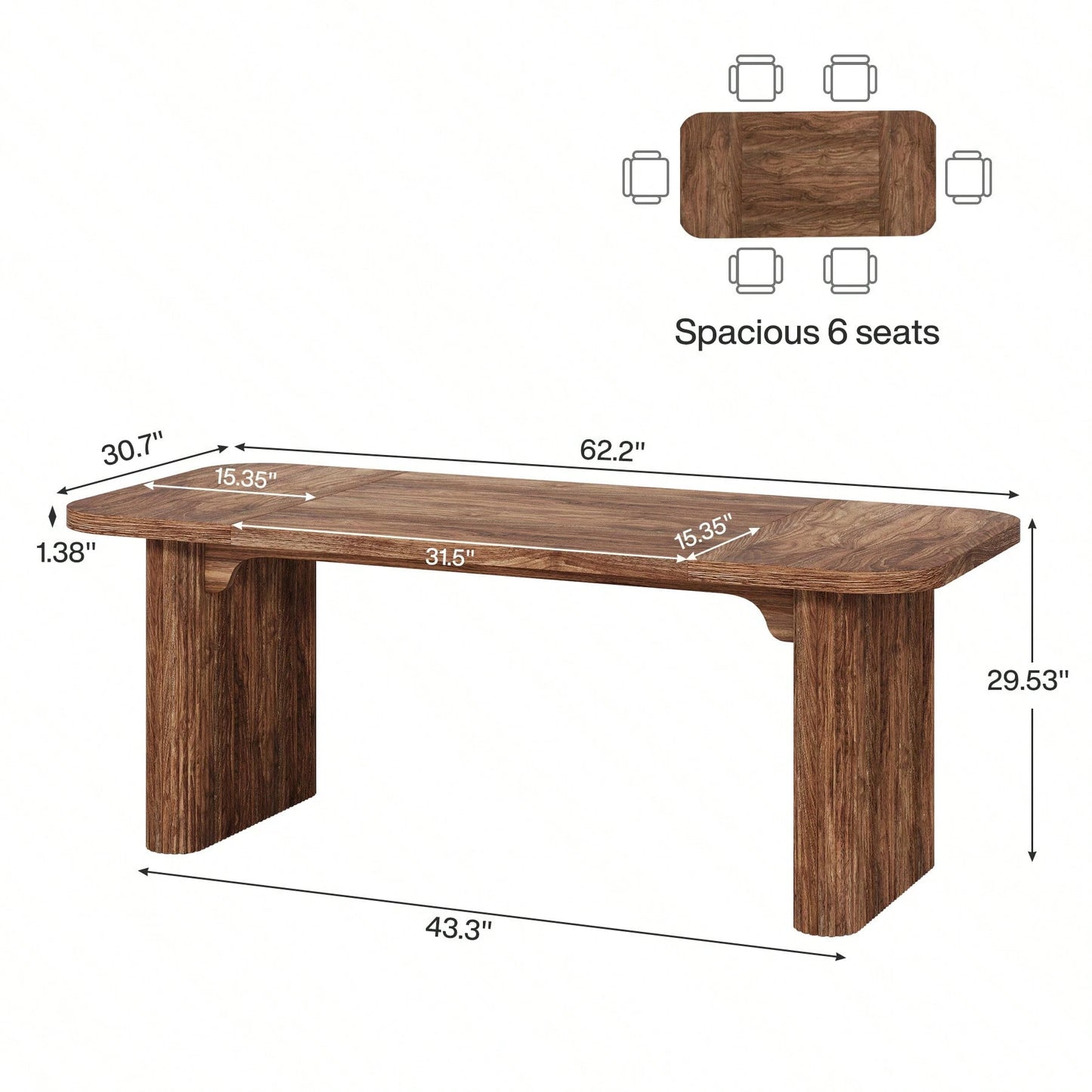AALIYAH DINING TABLE - NATURAL