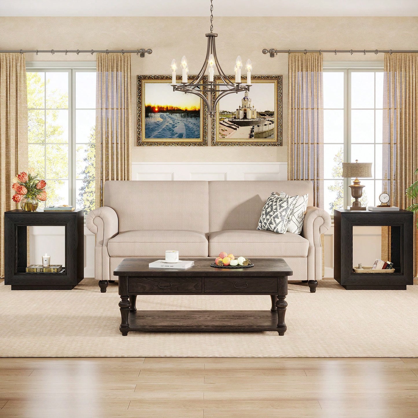 DURHAM END TABLE - BLACK