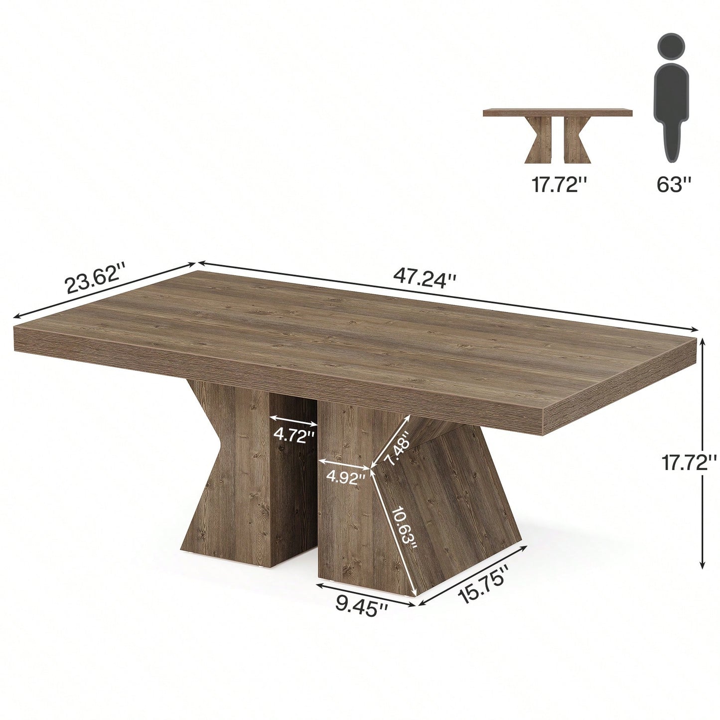 MONTROSE COFFEE TABLE - BROWN