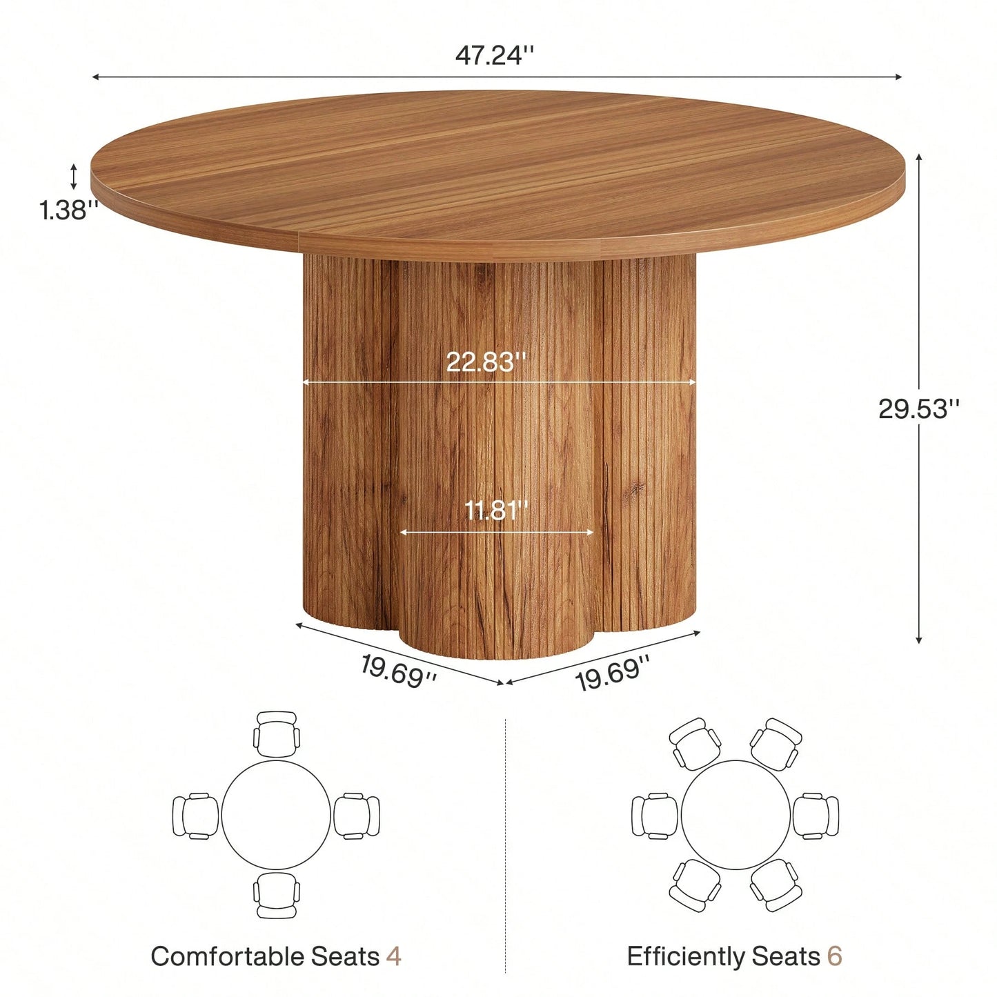 AMELIA 47" DINING TABLE