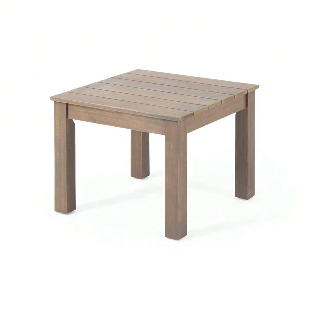 OUTDOOR END TABLE - GRAY