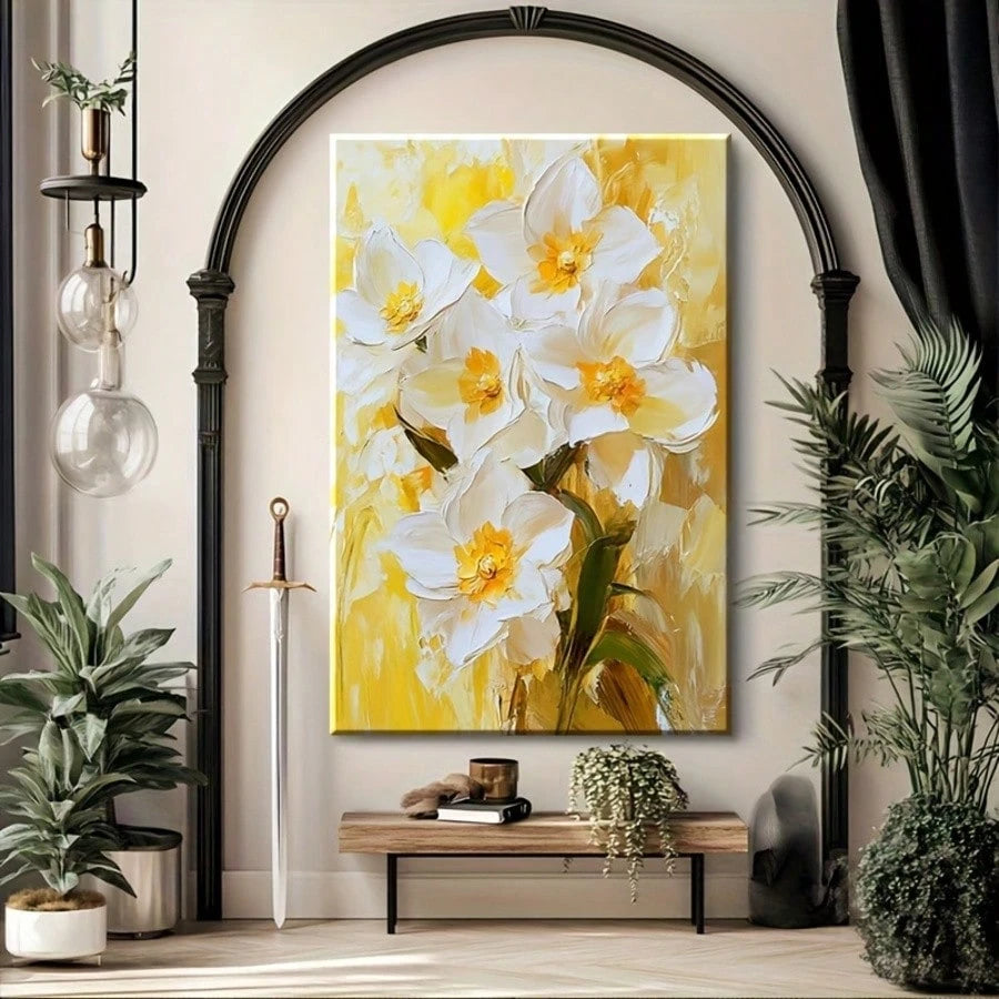 BOHEMIAN FLOWERS CANVAS WALL ART