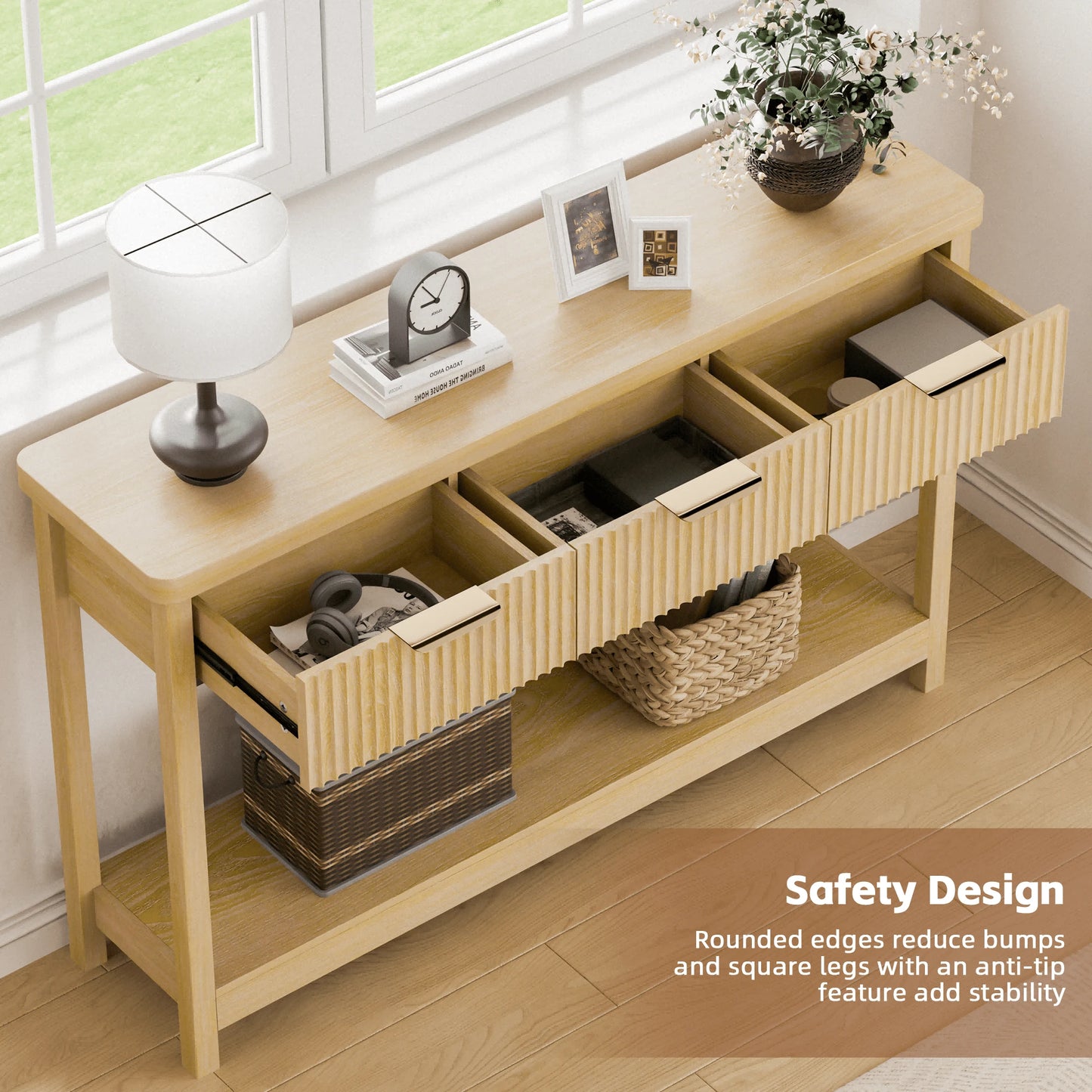 ZUMA 52" CONSOLE TABLE - NATURAL