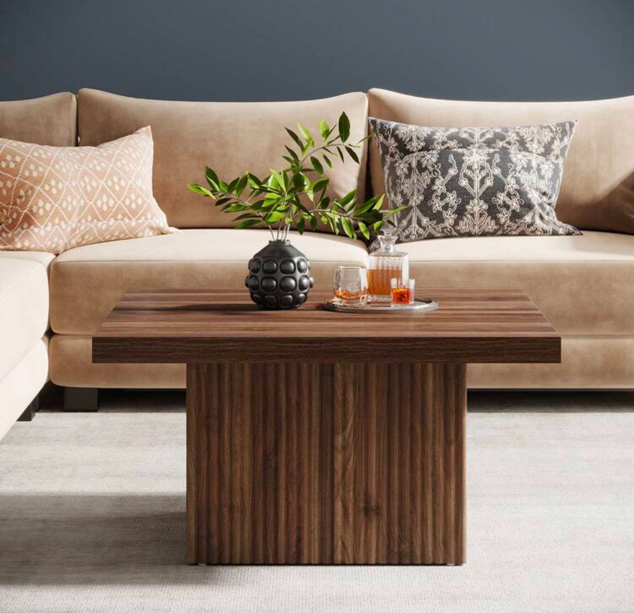 CALDRA COFFEE TABLE - BROWN