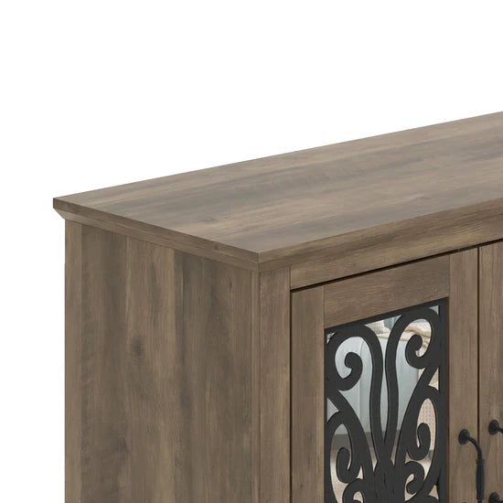 CALIDIA CABINET - KNOTTY OAK