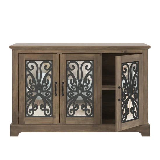CALIDIA CABINET - KNOTTY OAK