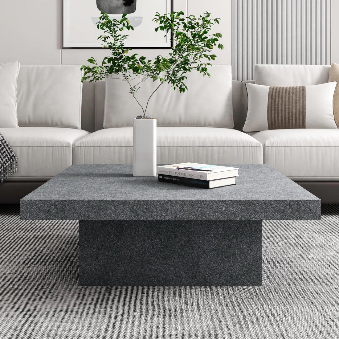 CARMELO COFFEE TABLE - CEMENT GRAY